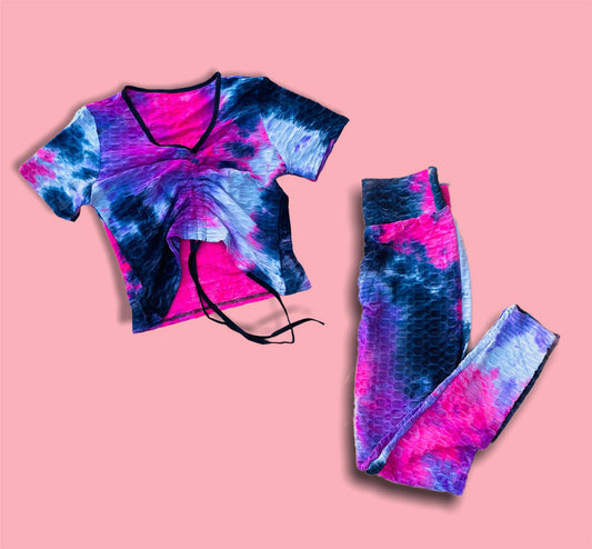 2 pieces set tie dye