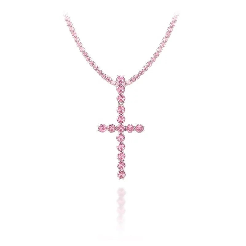 Radiant Faith Cross Pendant Necklace