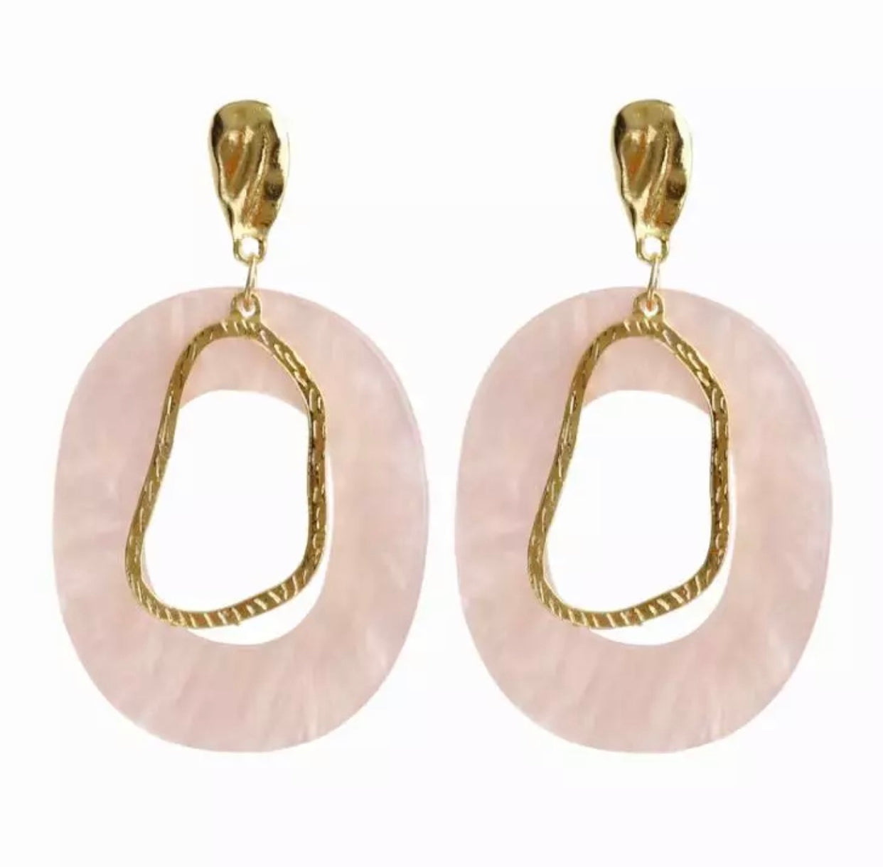 Oval Drop Earrings