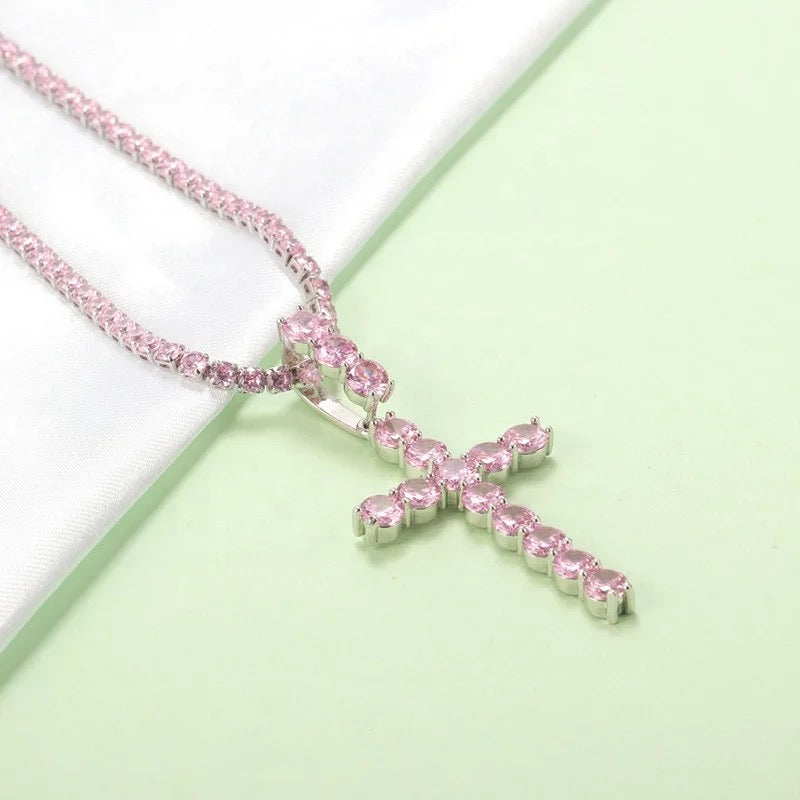 Radiant Faith Cross Pendant Necklace